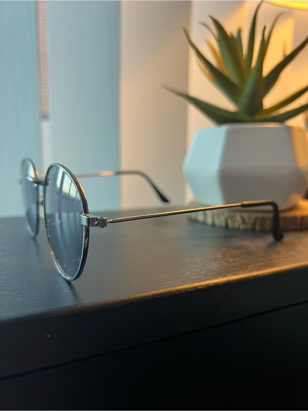 VINTAGE MENS ROUND SUNGLASSES - Picture 8 of 9